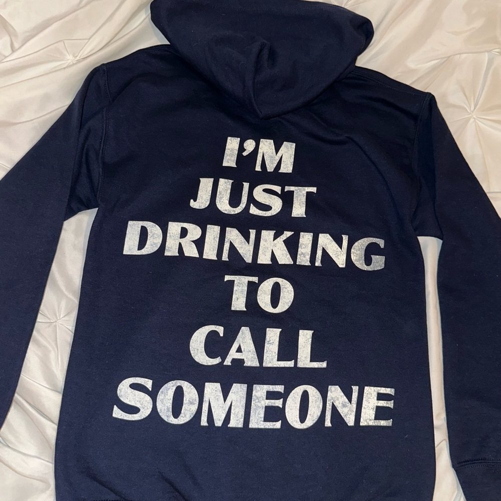 Sabrina Carpenter “I’m Just Drinking To Call Someone” Hoodie - Small